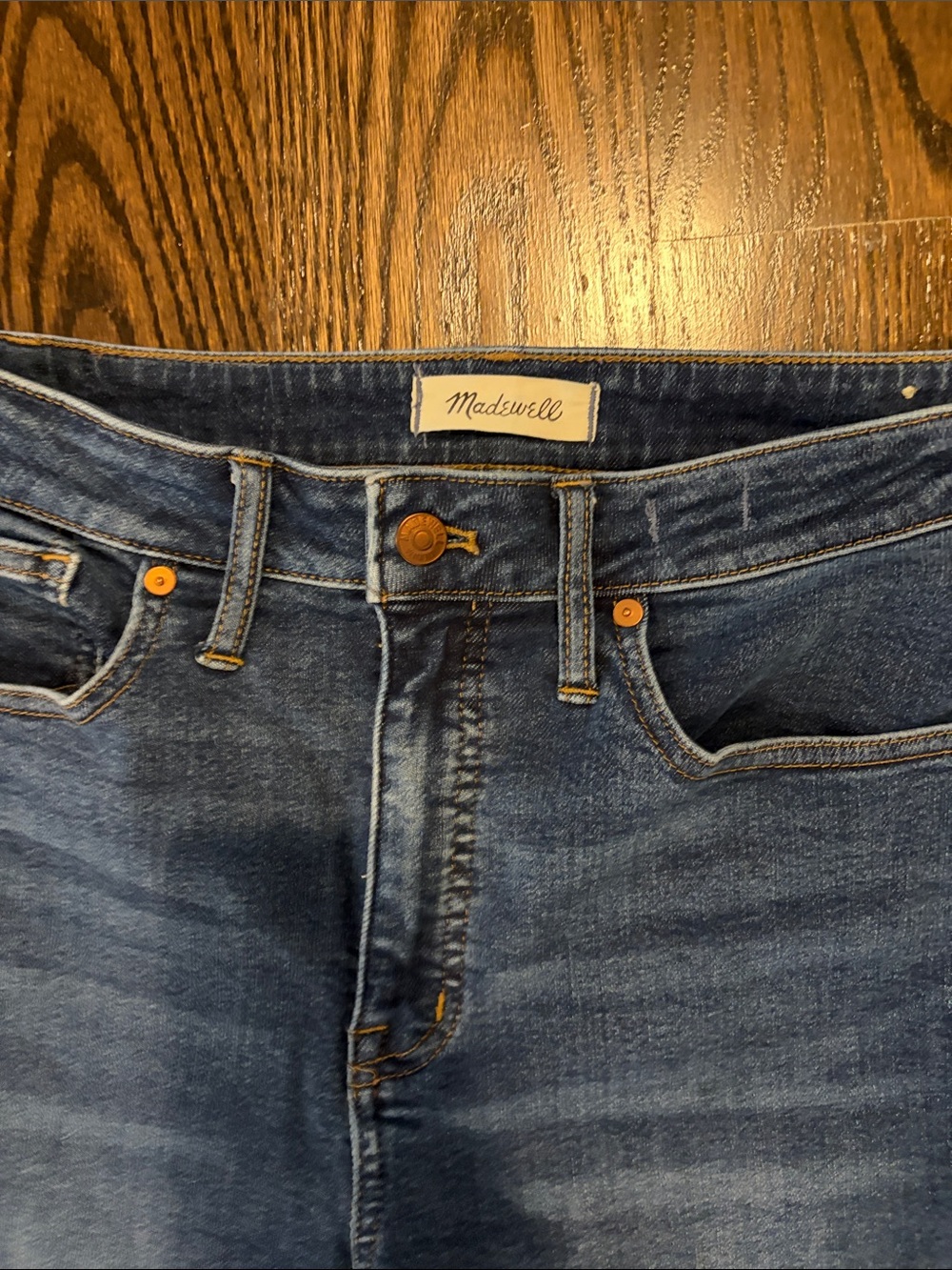 Madewell Dark Blue Curvy High-Rise Skinny Jeans